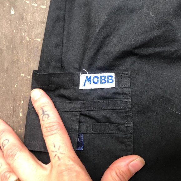 Y2K Mobb Scrub Pants || Unisex Black Scrub Pants - Picture 4 of 8